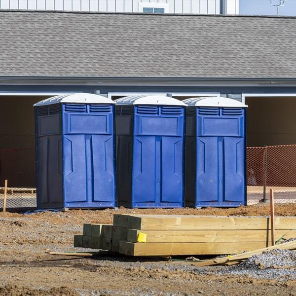 Heavy-duty construction site porta potty in Palmdale, California